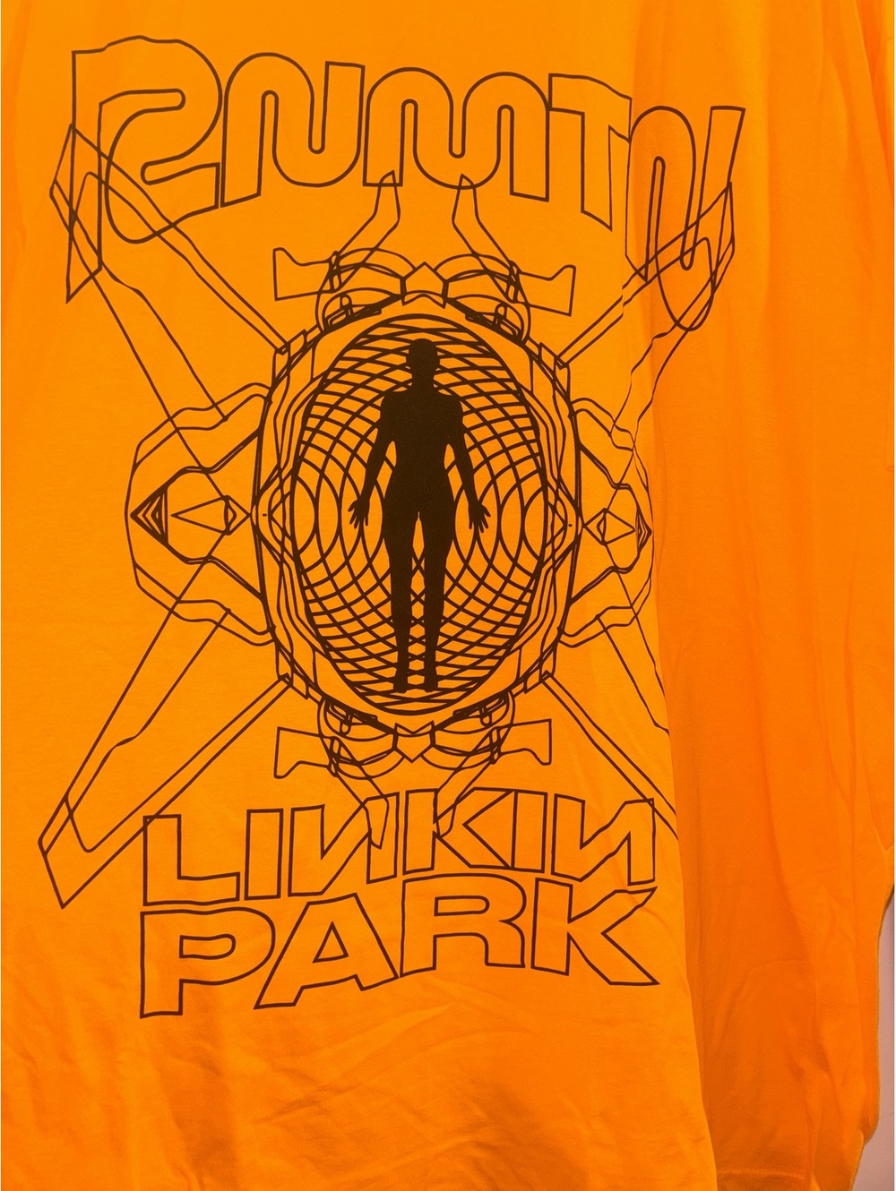 Linkin Park Yellow Graphic Band T-Shirt XL 100% Cotton Rock Music Tee - Picture 2 of 4